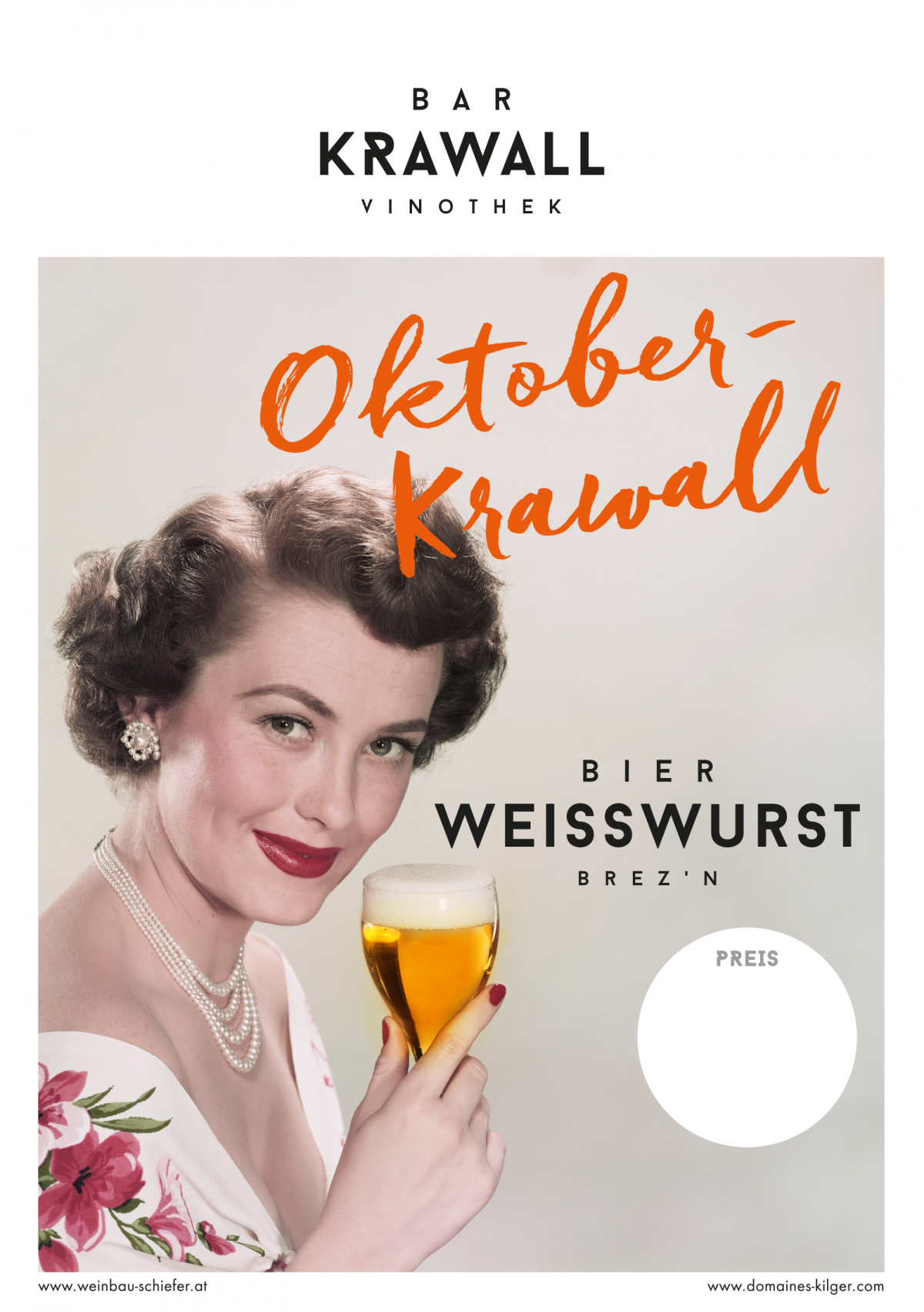 Bar Krawall Plakat POS Oktoberfest
